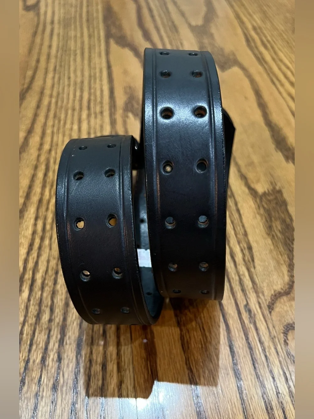 Brenneman’s Leather Goods Handcrafted Leather Belt Sz 36 Black Amish Craftsman